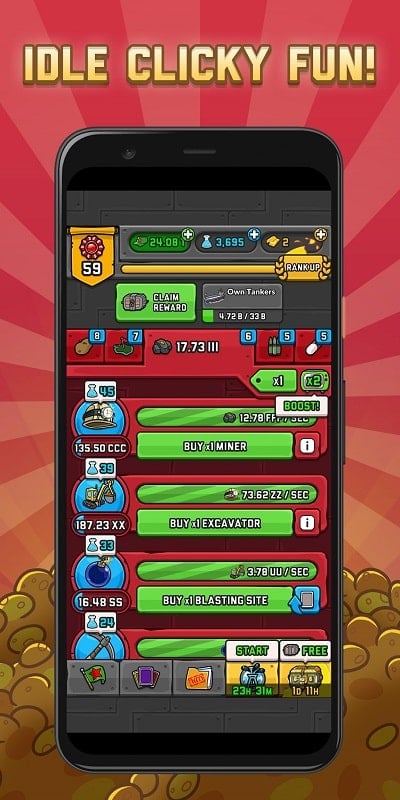 AdVenture Communist 6.39.1 (Low card cost, upgrade/High income)