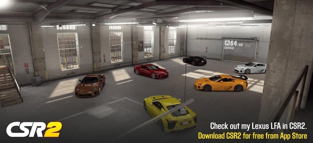CSR Racing 2 5.7.0 (Menu/Unlimited money, fuel, unlocked)