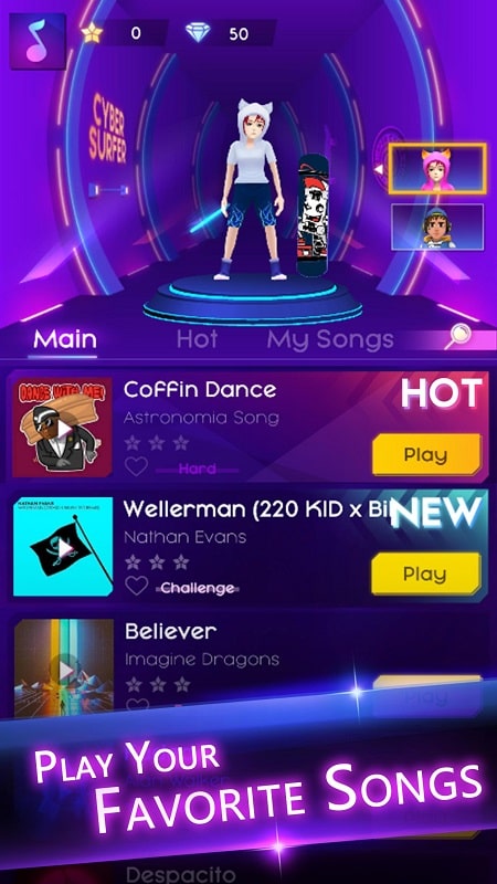 Cyber Surfer 5.7.8 (Menu, Unlimited money/God mode/Unlocked)