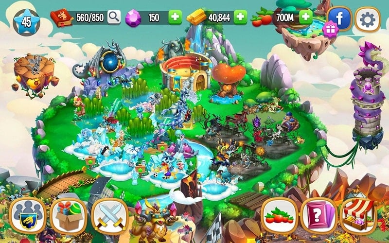 Dragon City Mobile 25.6.0 (Menu, Onehit)