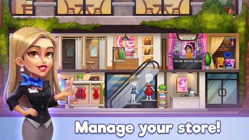 Fashion Shop Tycoon 1.10.10 (Unlimited money, resources)