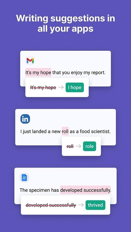 Grammarly – Grammar Keyboard 2.75.50444 (Premium unlocked)