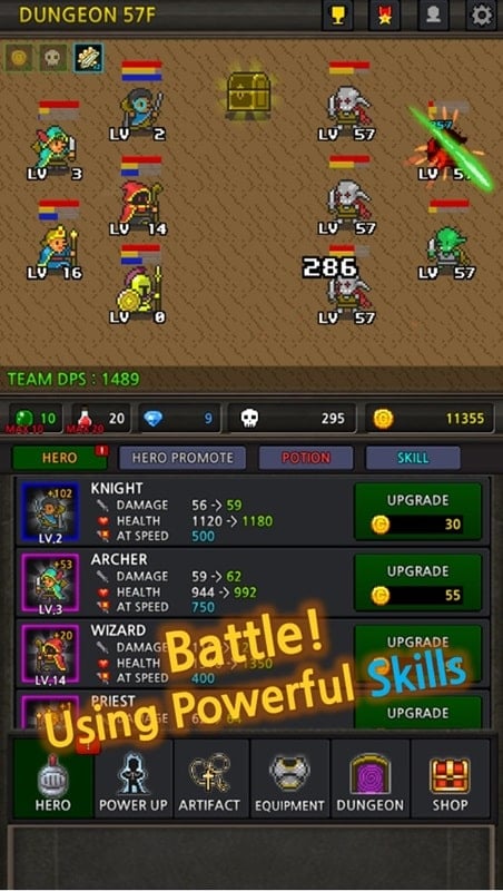 Grow Heroes VIP 6.2.5 (Menu/Damage multiplier/Free shopping)