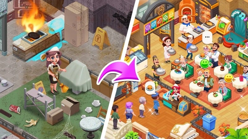 Happy Diner Story 1.0.63 (Unlimited Diamonds)