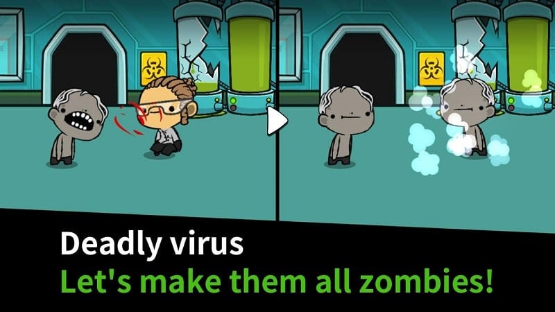 Happy Zombie Virus 1.23 (Unlimited money, stones)