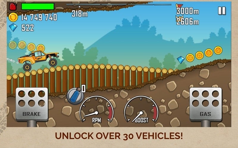 Hill Climb Racing 1.65.1 (Unlimited money)