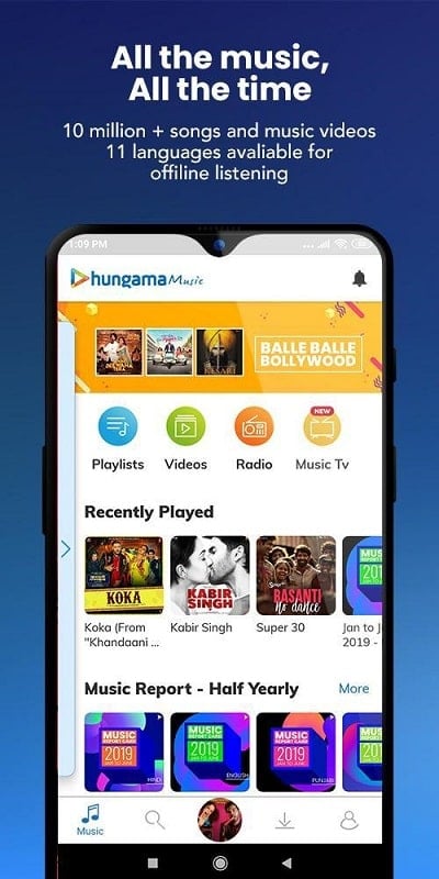 Hungama Music 7.1.3 (Unlocked Pro)