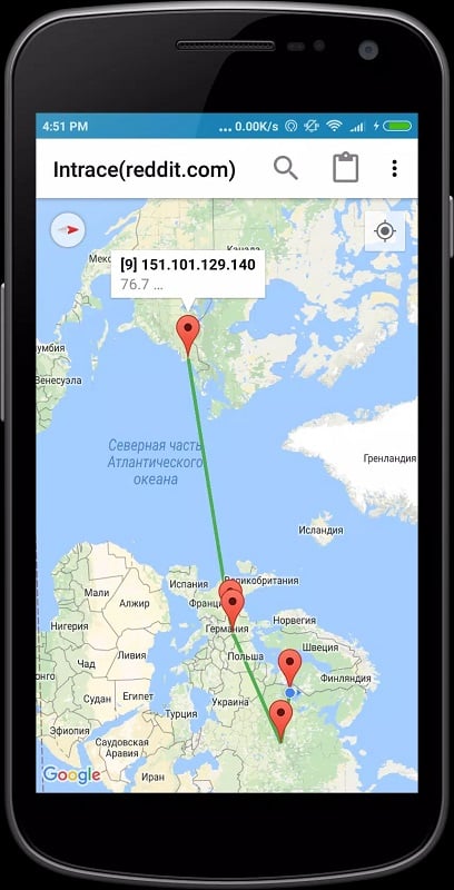 Intrace: Visual Traceroute 3.1 (Premium unlocked)