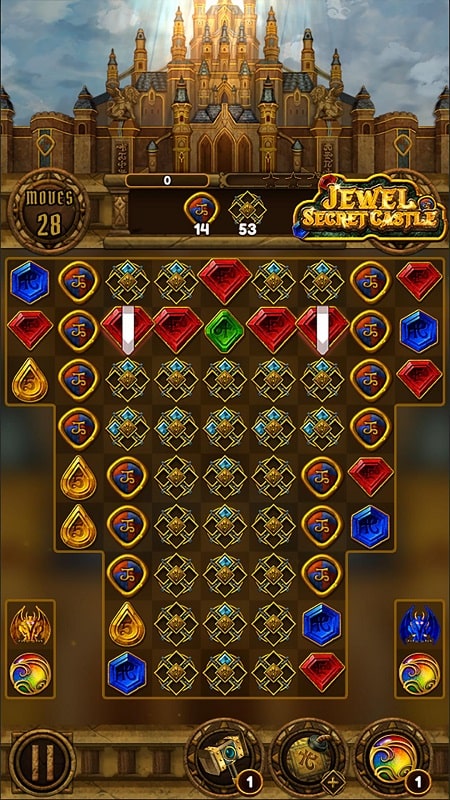 Jewel Secret Castle: Match 3 1.9.5 (Menu/Increase Bosstitem)