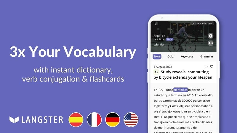 Learn Languages with Langster 3.0.0 (Premium Unlocked)
