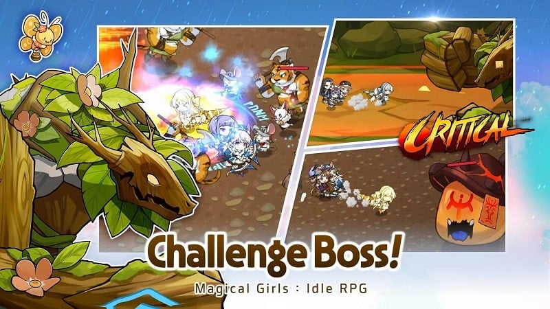 Magical Girls Idle 1.8.1 (Menu/Dumb enemy/Unlimited Skill)