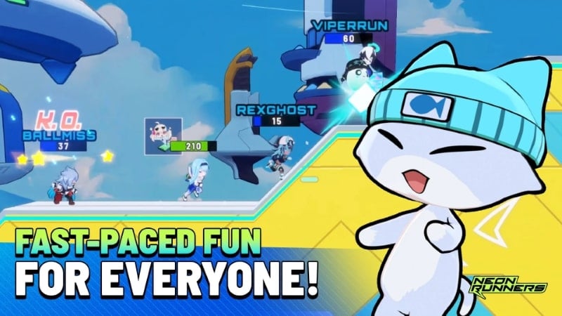 Neon Runners 0.5.08 (Menu/God Mode/Speed)