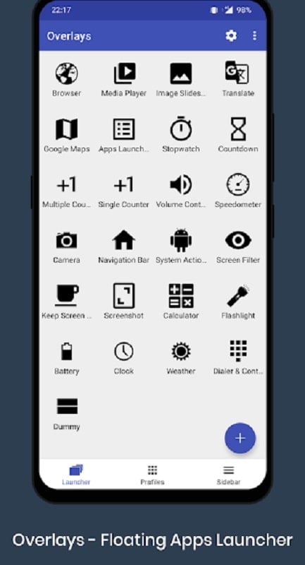 Overlays – Floating Launcher 9.2 (Unlocked Pro)