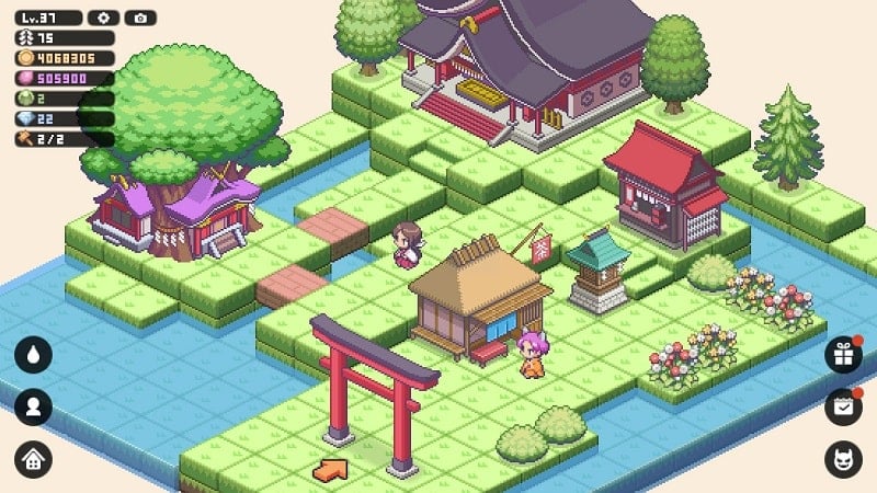 PIXEL SHRINE – JINJA 2.53.1 (Many coins, Orb/Free upgrade)
