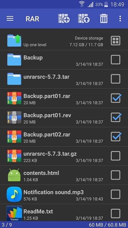 RAR 7.11 (Premium unlocked)