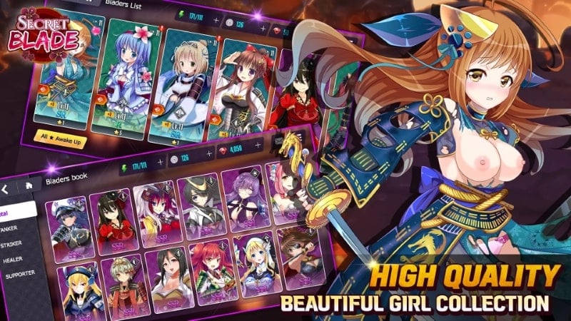 Secret Blade 1.0.3 (Menu/High stats)