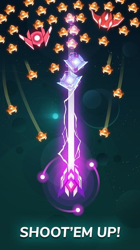 Shootero Classic Sky Shooter 1.2 (Menu/God mode/Free In-app Purchase)