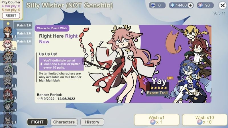 Silly Wisher 0.58 (Menu/Unlimited Primos)