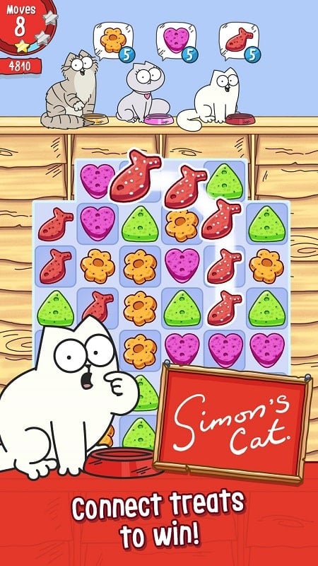 Simonâ€™s Cat Crunch Time 1.80.1 (Unlimited money, lives/VIP Unlocked)