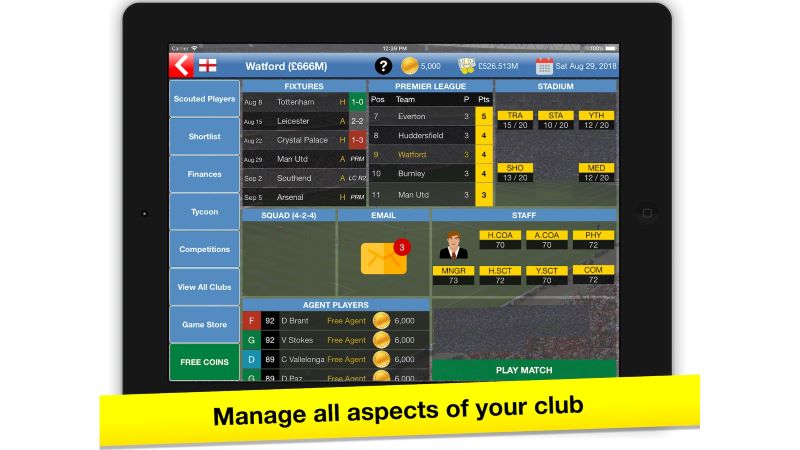Soccer Tycoon 11.2 (Menu/Player Editor Acquired)