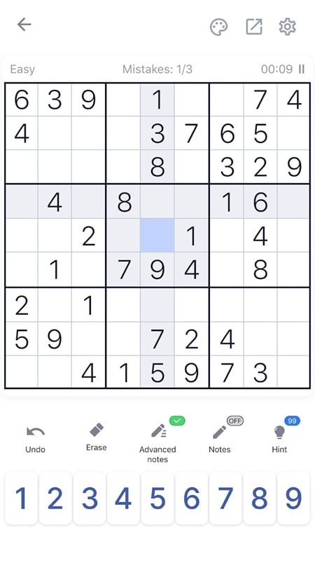 Sudoku 4.5.1 (Unlimited Hints)