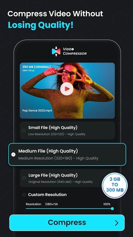 Video Compressor – Reduce Size 3.1.4 (Unlocked Premium)