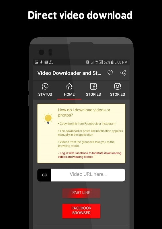 Video Downloader and Stories 9.8.1 (Unlocked Pro)