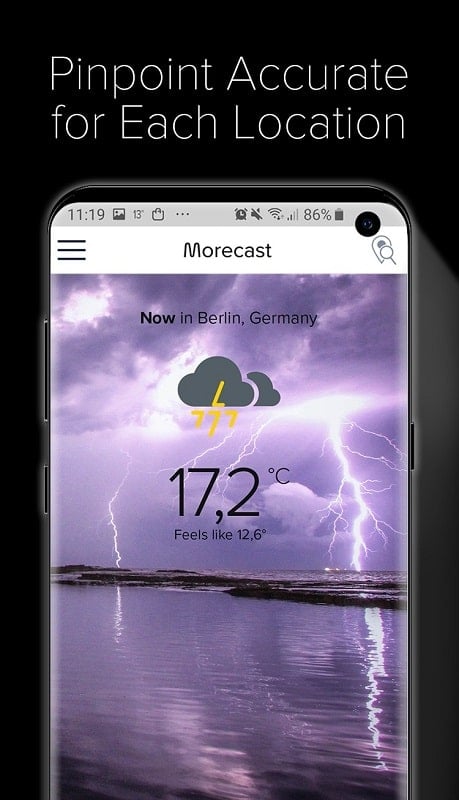 Weather & Radar – Morecast 4.1.40 (Premium Unlocked)