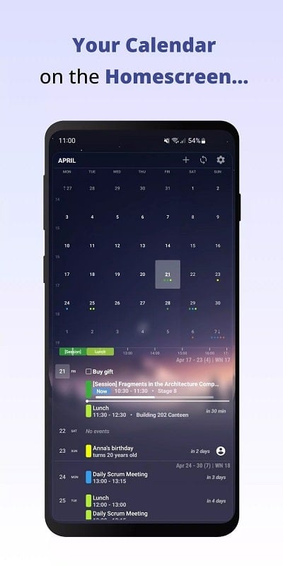 Your Calendar Widget 1.65.2 (Unlocked Pro)