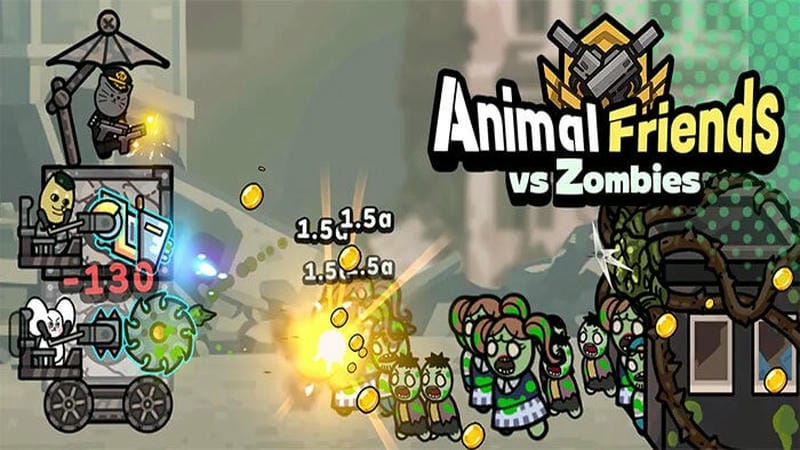 Animal Friends vs Zombies 1.2.15 (Menu/Damage/Attack Speed/Gold Multiplier)