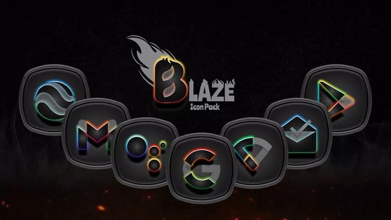 Blaze Dark Icon Pack 3.1.1 (N/A)