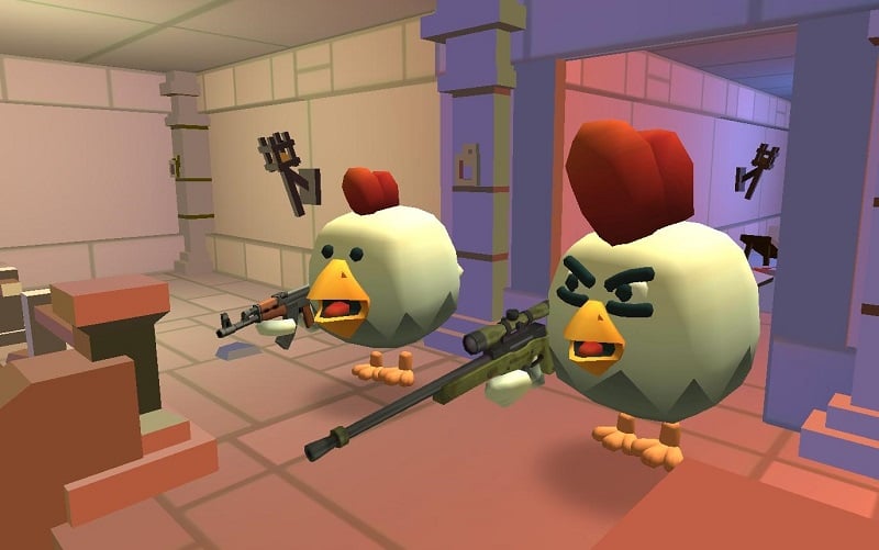Chicken Gun 4.7.02 (Unlimited money/God mode/Level/Antiban)