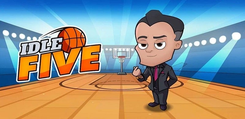 Idle Five Basketball Tycoon 1.44.2 (Menu, Money/Attack speed)