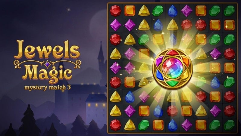 Jewels Magic: Mystery Match3 25.0428.00 (Auto clear Stage)