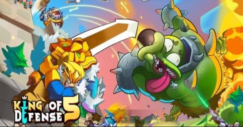 King of Defense 5 1.0.64 (Menu/Godmode/Damage Multiplier,Defense/Attack Speed/Unlimited Gold/Health,Stones,Gems/Unlock-all Heroes,all Towers/Add Exp To All Heroes, Hero Exp Buff Always On/Override All Stage Stars/Removed Ads)