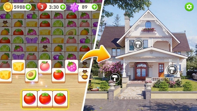 Makeover Tile: Zen Match 1.0.55 (Unlimited money)