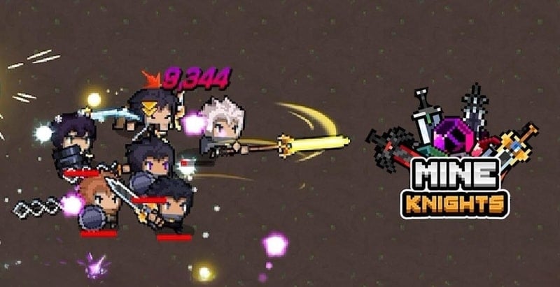 Mine Knights 1.2.5 (Menu/Damage Multiplier/Unlimited Currency)