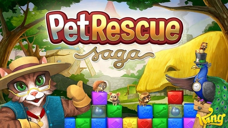Pet Rescue Saga 4.3.2.0 (Menu/Unlimited Boosters, Lives)