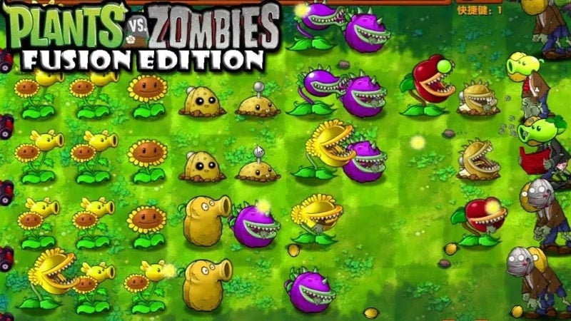 Plants vs Zombies Fusion 2.5.1 (Menu/Unlimited Sun/God mode/No skill CD)