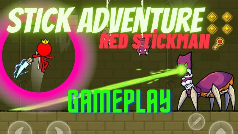 Red Stickman: Stick Adventure 2.8.0 (Unlimited money, skins)