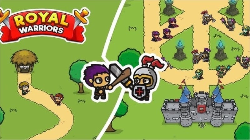 Royal Warriors 13 (Menu/Gold/Unlimited Crystals/No Ads (IAP Purchase)/Speed Timer (IAP Purchase))