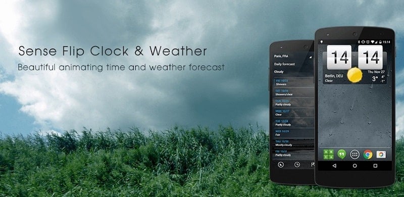 Sense V2 Flip Clock & Weather 8.00.1 (Premium Unlocked)