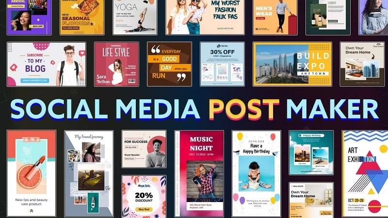 Social Media Post Maker 91.0 (Unlocked Pro)