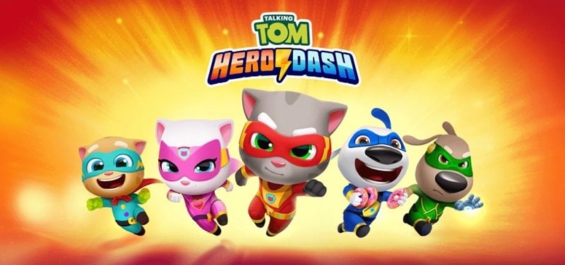 Talking Tom Hero Dash 25.1.6.8456 (Unlimited money)