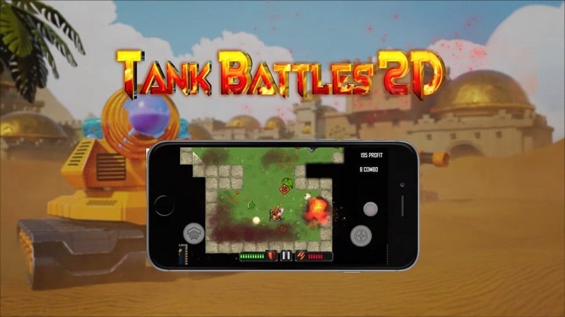 Tank Battles 2D 1.1.9 (Menu, Unlimited Money/Immortality/Damage)