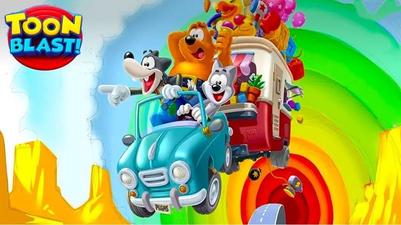 Toon Blast 17470 (Menu, Auto win/Unlimited Event Items/Items no cost)