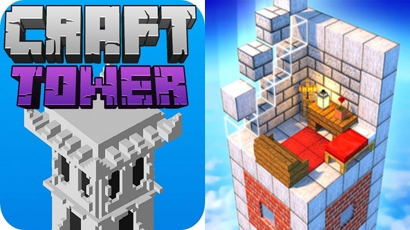 Tower Craft 3D 1.10.21 (Unlimited money)