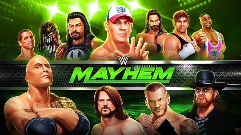WWE Mayhem 1.89.133 (Menu, Unlimited money/Damage, Defense multiplier)