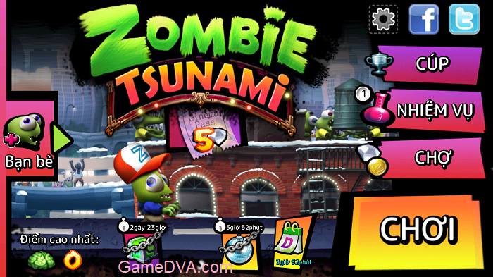 Zombie Tsunami 4.6.3 (Menu, Unlimited money/Max level, unlocked)